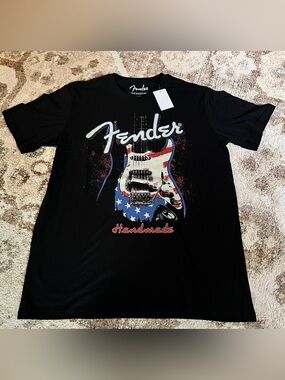 Fender Electric Guitar American Flag T-Shirt